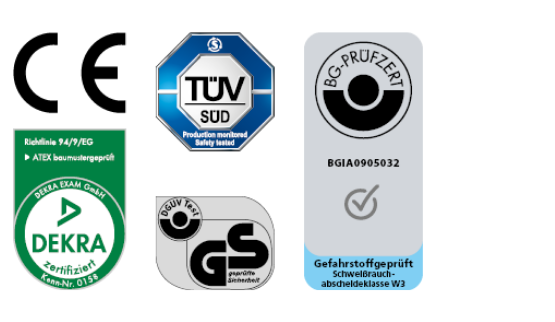 The test marks of our quality guarantors at ESTA The test marks of our quality guarantors at ESTA