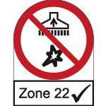 Prüfzeichen Zone 22