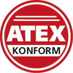 Prüfzeichen ATEX konform